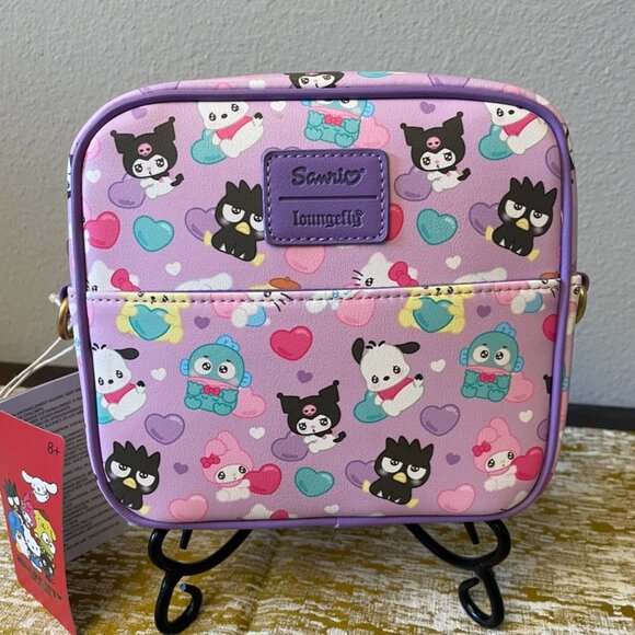 Loungefly Hello Kitty And Friends Hearts Crossbody Bag & Wallet - Picture 3 of 11
